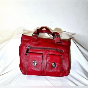 Red Leather Bag by Relativity